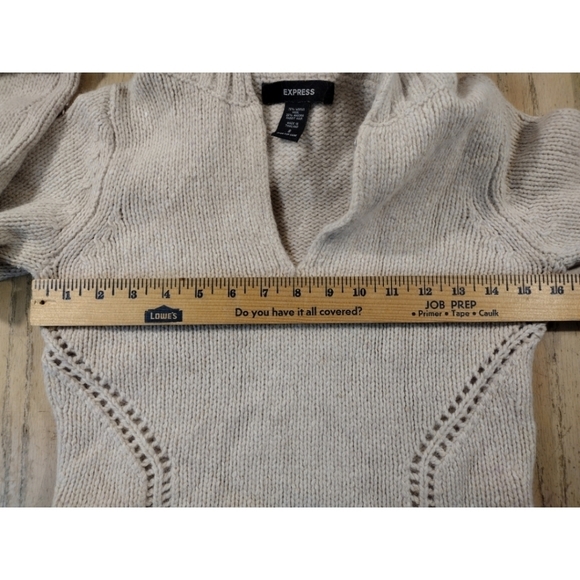 Express oatmeal flecked merino angora sweater - Picture 16 of 16